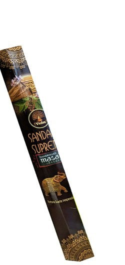Incienso Sándalo Supreme Hex VEDAS Masala x Unidad y x Caja
