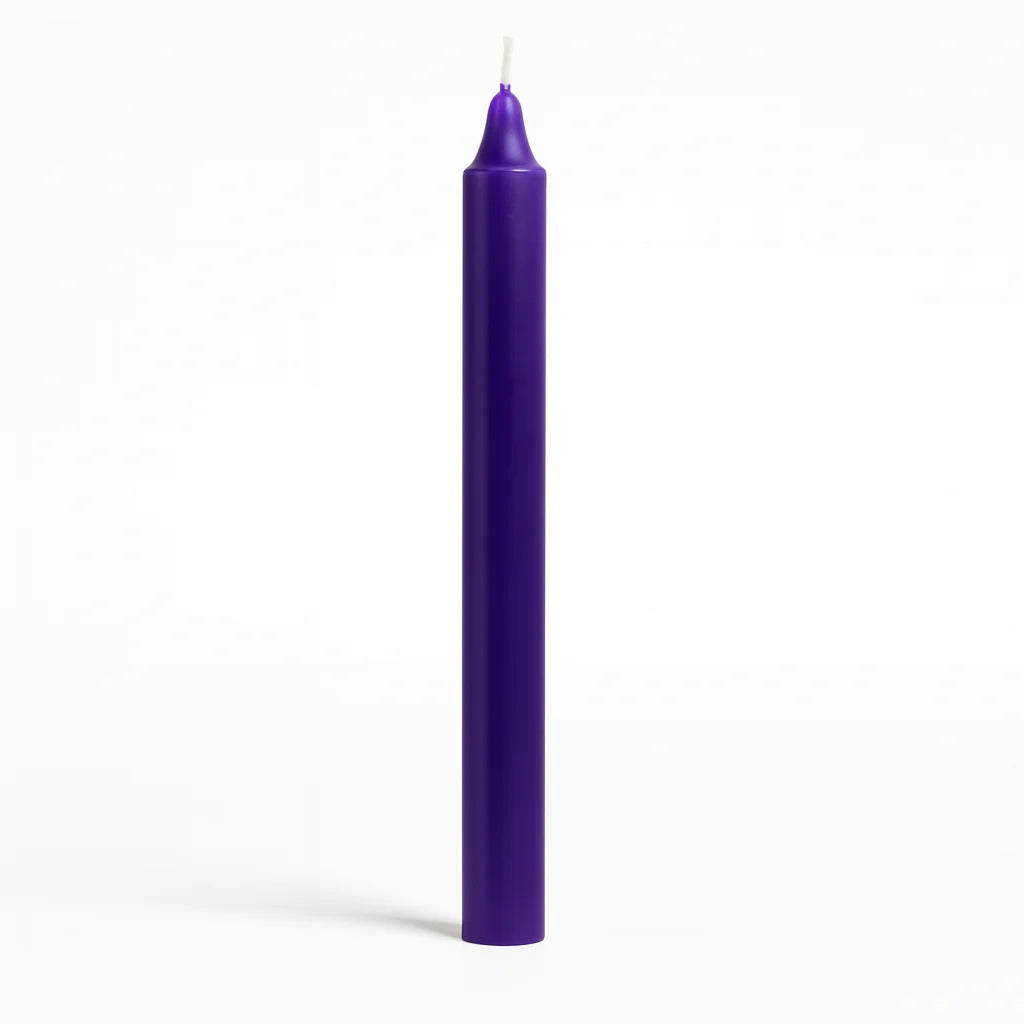 Velas lisas color blanco de soja 23cm alto.