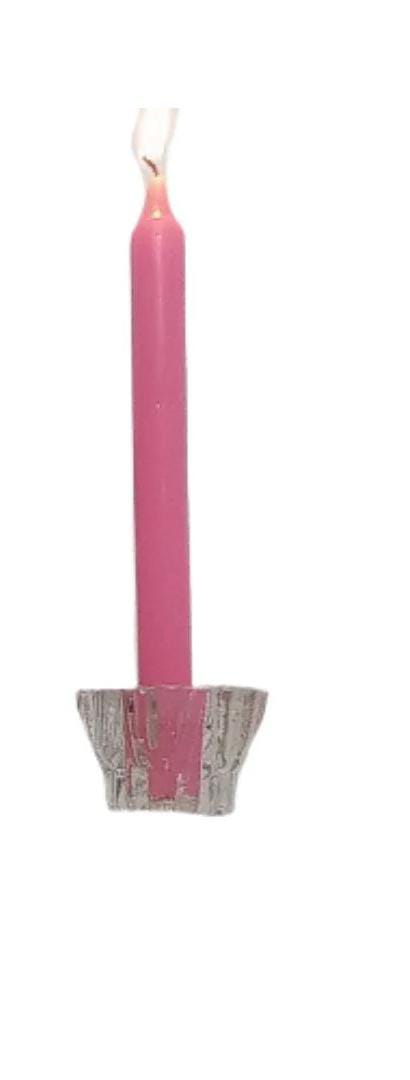 Velas lisas color blanco de soja 23cm alto.