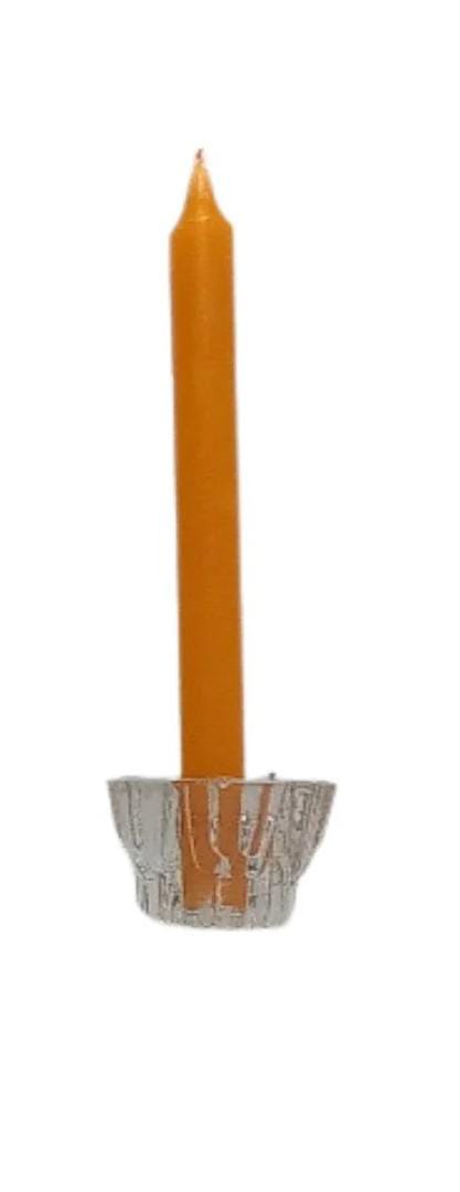 Velas lisas color blanco de soja 23cm alto.