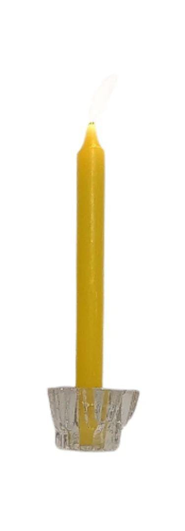 Velas lisas color blanco de soja 23cm alto.