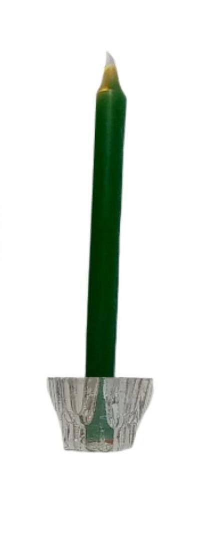 Velas lisas color blanco de soja 23cm alto.