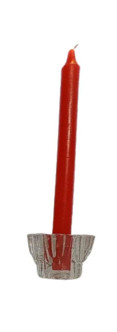 Velas lisas color blanco de soja 23cm alto.