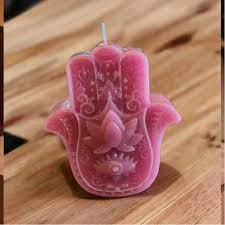 Vela de cera de soja mano de fatima